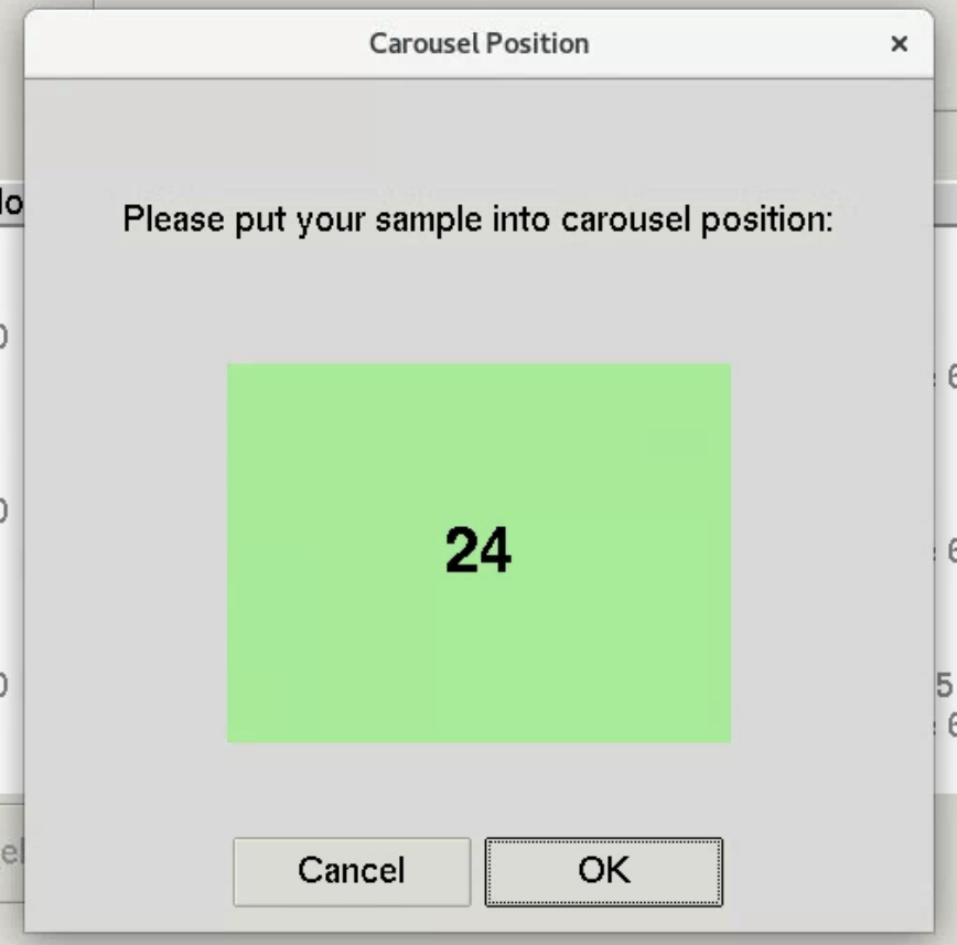 Carousel position indicator