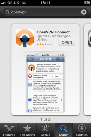 app store openvpn screenshot