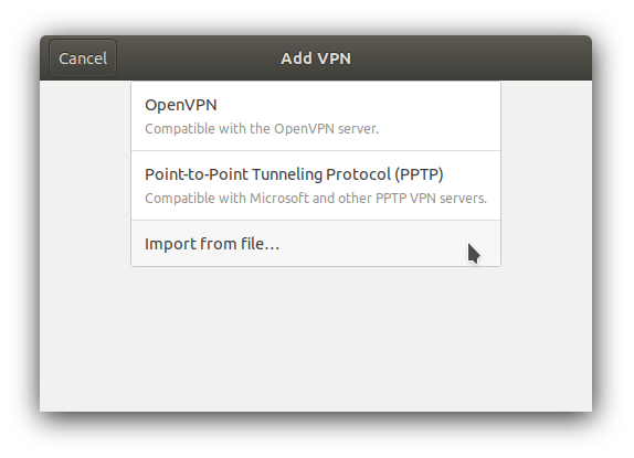 network-manager-vpnc import pcf files