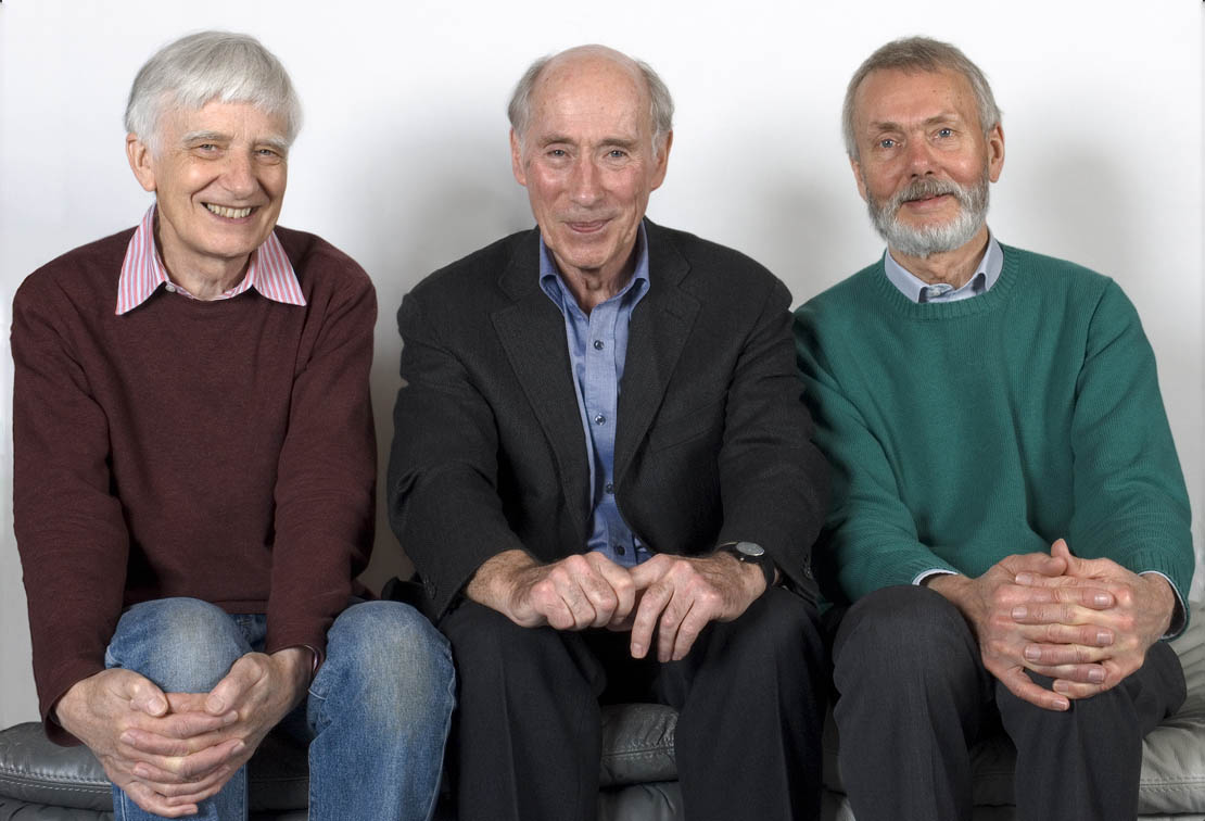 Emeritus Professors Ian Fleming and Tony Kirby with Dr Stuart Warren