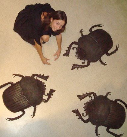 Olimpia Onelli and model beetles