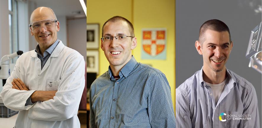 From left: Jonathan Nitschke, Angelos Michaelides and Hugo Bronstein