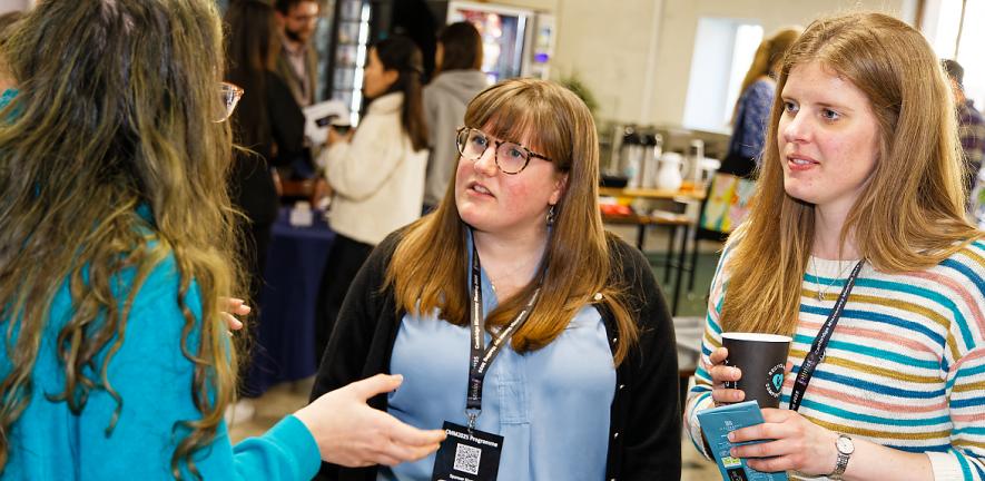 Scientists at the Cambridge Microscopy Meeting