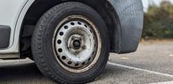 Image of a tyre on a van