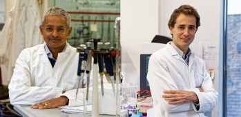 Shankar Balasubramanian (left) and Pietro Sormanni. 