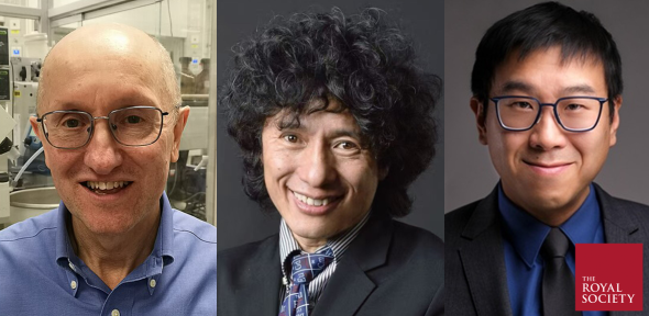 From left: David Rees, Jin-Quan Yu and Garnet Kin-Lic Chan