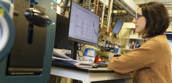  Chiara Giorio in the lab