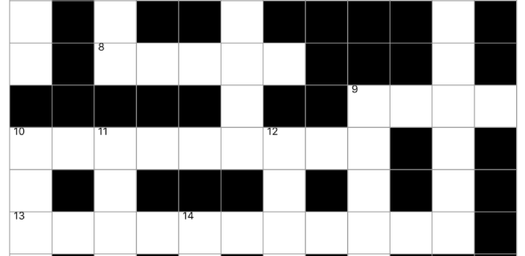 Blank crossword