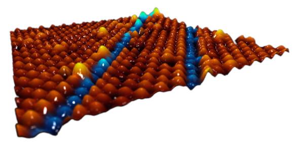 Image of molecules on a surface
