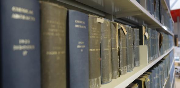 Library books by Caroline Hancox, ©University of Cambridge