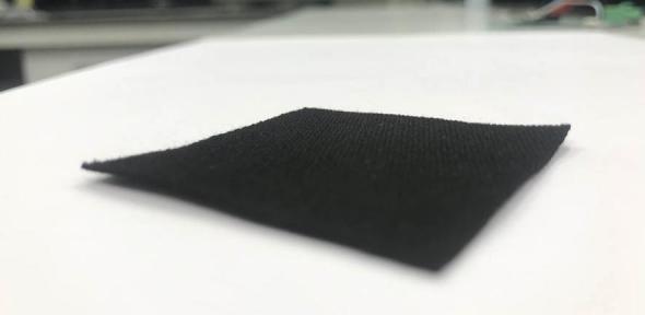 A black square of carbon.