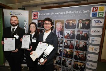 The award winners for Chemistry at the STEM For Britain poster award