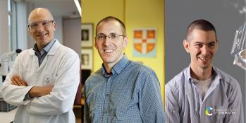 From left: Jonathan Nitschke, Angelos Michaelides and Hugo Bronstein 